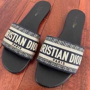 COPY - 100% authentic Christian Dior sandals in navy